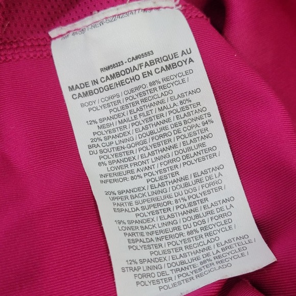 Nike Slim Fit Dri-Fit Magenta Athletic Tank Top - Picture 8 of 8